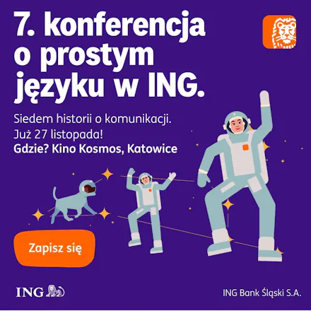 7 historii o komunikacji na 7. konferencję ING o prostym języku