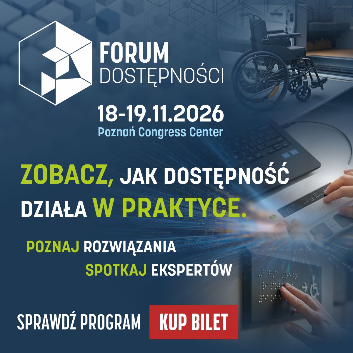 Jak tworzyć świat bardziej dostępny dla wszystkich? Forum Dostępności już w listopadzie w Poznaniu